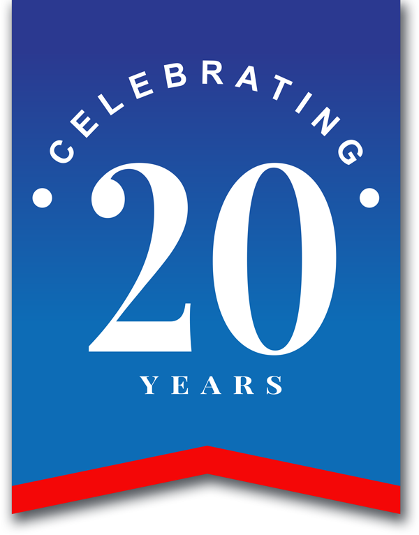 Celebrating 20 Years Banner Icon